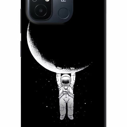 Moon Space Redmi 12C Hard Case Back Cover by Casekaro