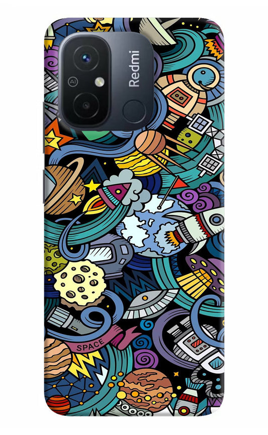 Space Abstract Redmi 12C Hard Case Back Cover by Casekaro