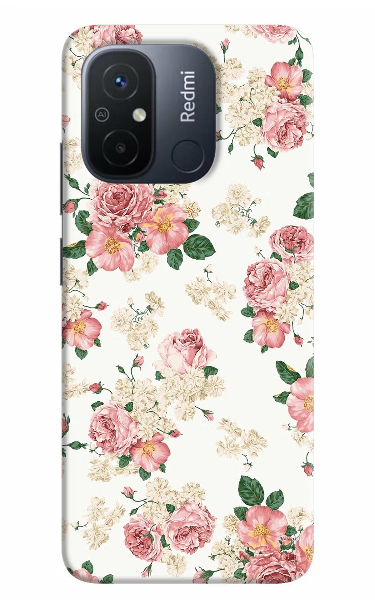 Flowers Redmi 12C Hard Case Back Cover by Casekaro