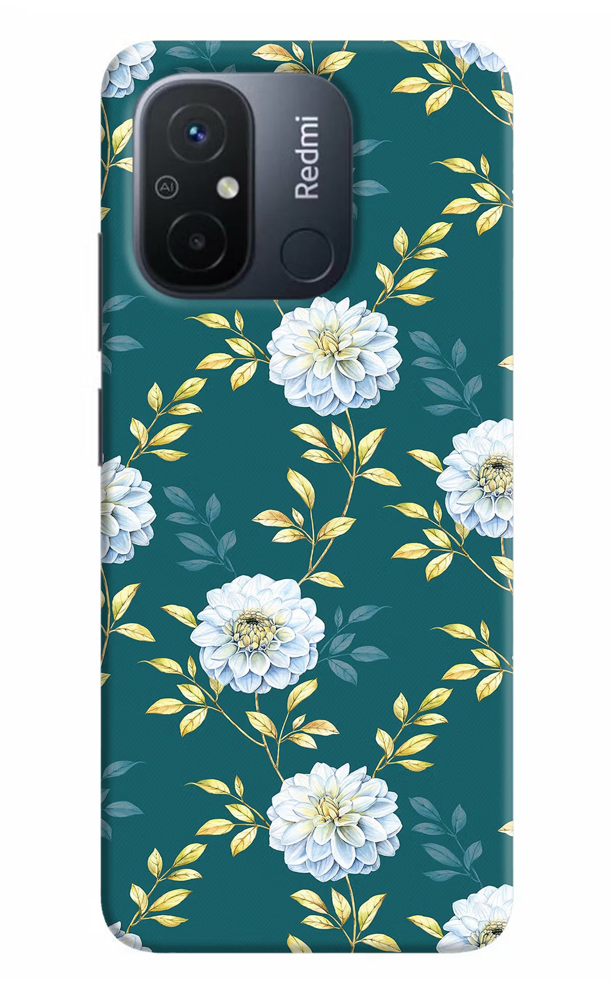 Flowers Redmi 12C Hard Case Back Cover by Casekaro