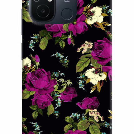 Flowers Redmi 12C Hard Case Back Cover by Casekaro