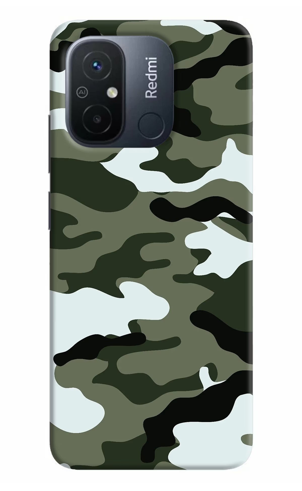 Camouflage Redmi 12C Hard Case Back Cover by Casekaro