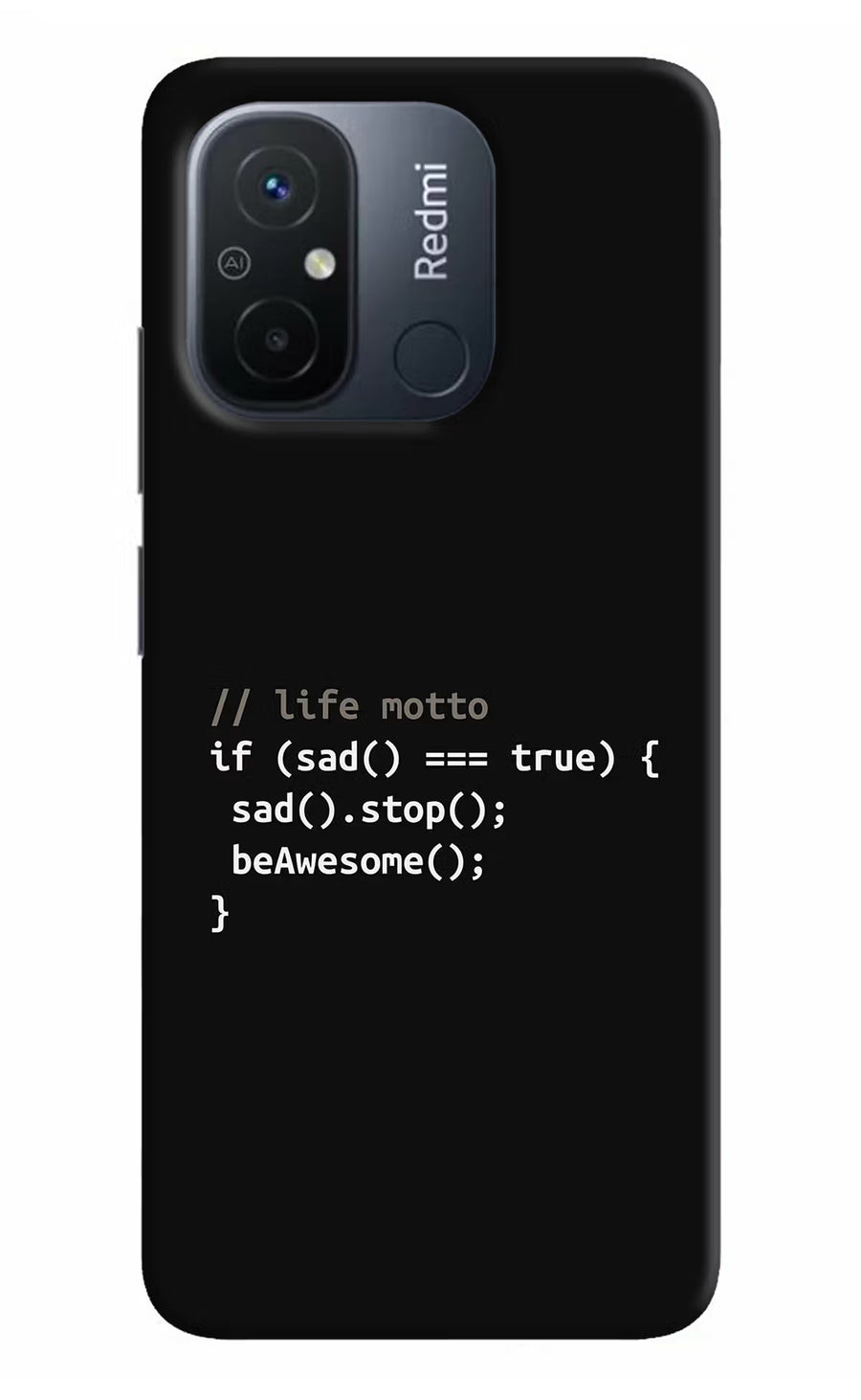 Life Motto Code Redmi 12C Back Cover, Hard case