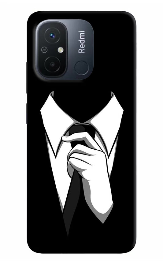 Black Tie Redmi 12C Hard Case Back Cover by Casekaro