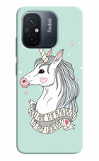 Unicorn Wallpaper Redmi 12C Hard Case Back Cover by Casekaro