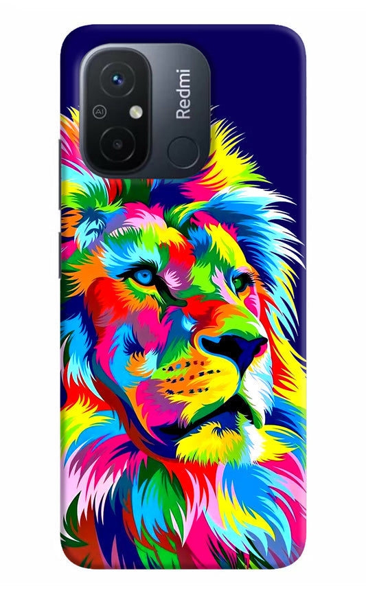 Vector Art Lion Redmi 12C Hard Case Back Cover by Casekaro