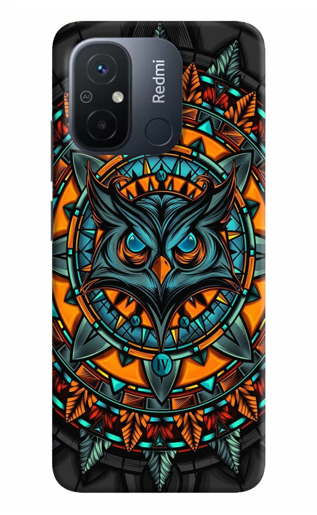 Angry Owl Art Redmi 12C Hard Case Back Cover by Casekaro