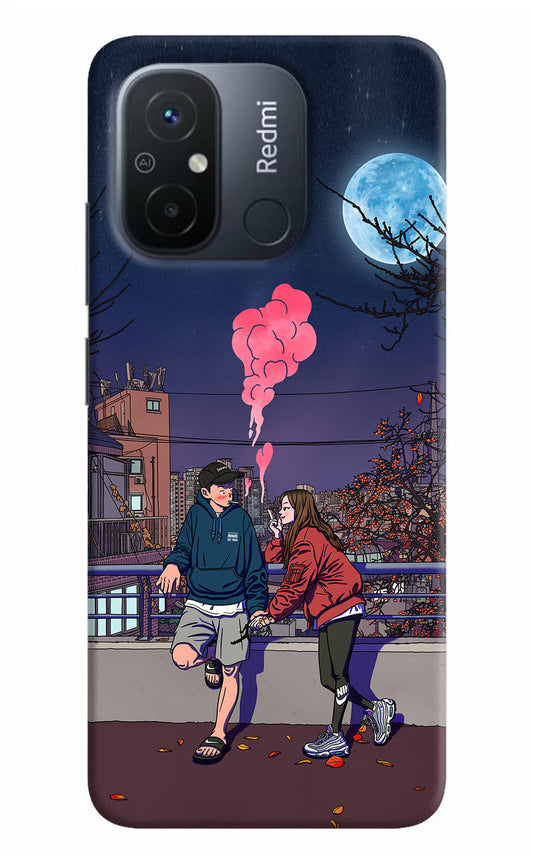 Chilling Couple Redmi 12C Hard Case Back Cover by Casekaro