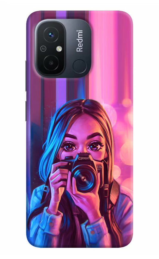 Girl Photographer Redmi 12C Hard Case Back Cover by Casekaro