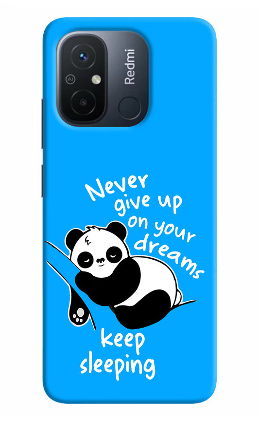 Keep Sleeping Redmi 12C Hard Case Back Cover by Casekaro
