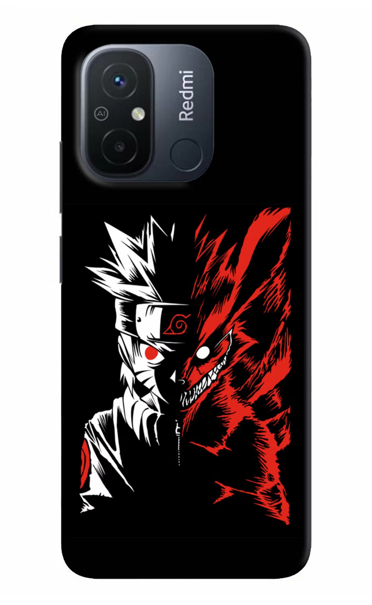 Naruto Two Face Redmi 12C Hard Case Back Cover by Casekaro
