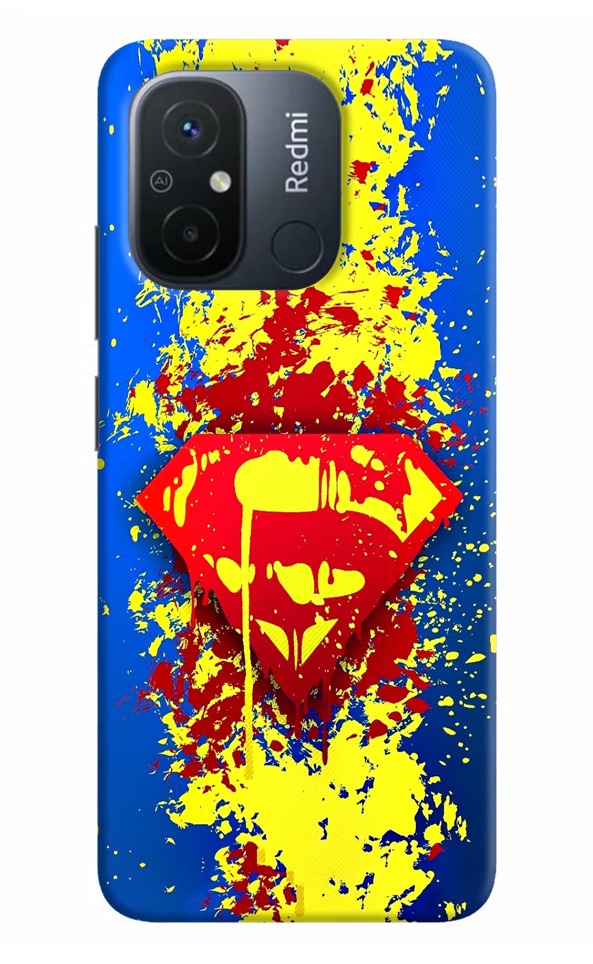 Superman logo Redmi 12C Hard Case Back Cover by Casekaro