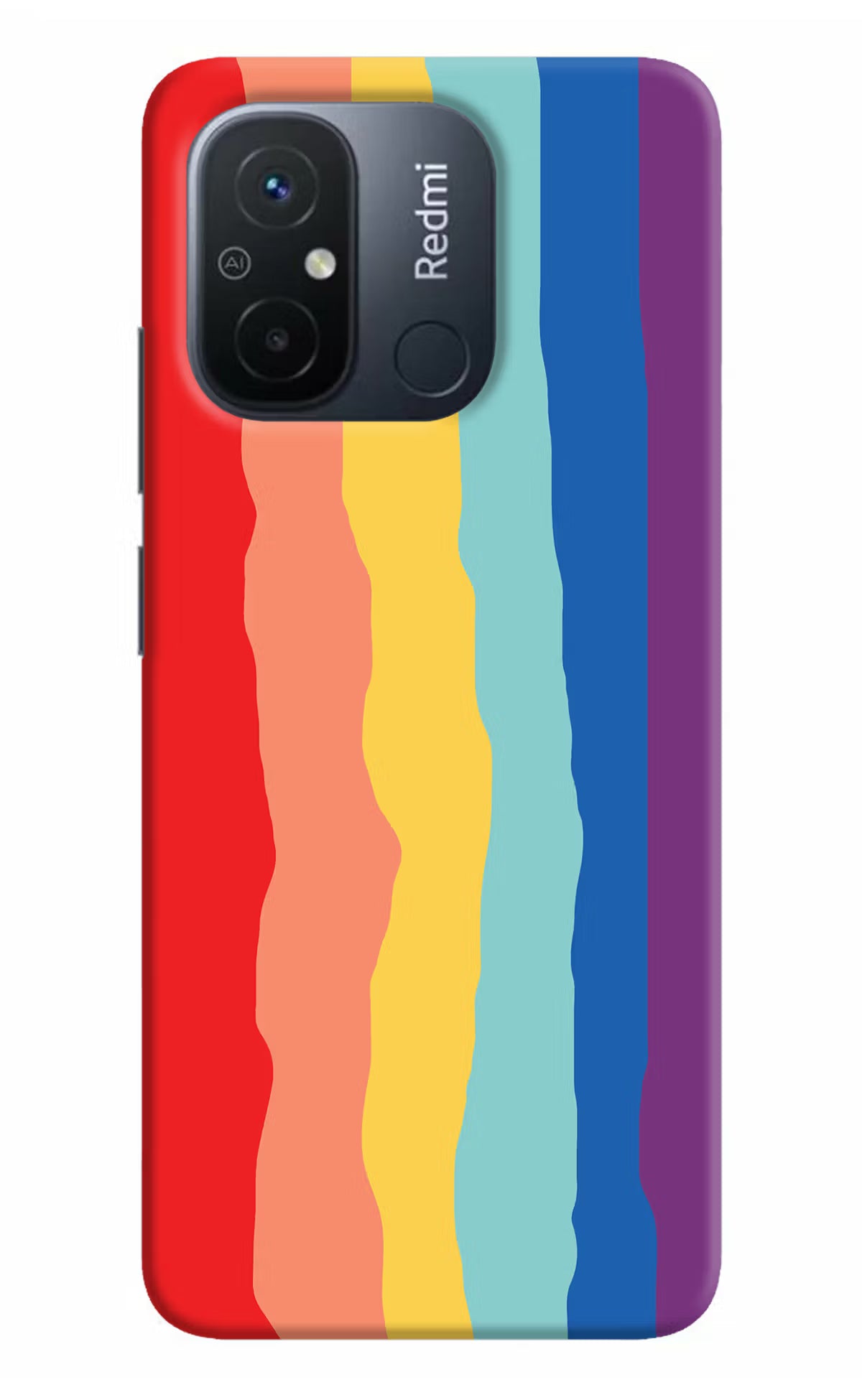 Rainbow Redmi 12C Hard Case Back Cover by Casekaro