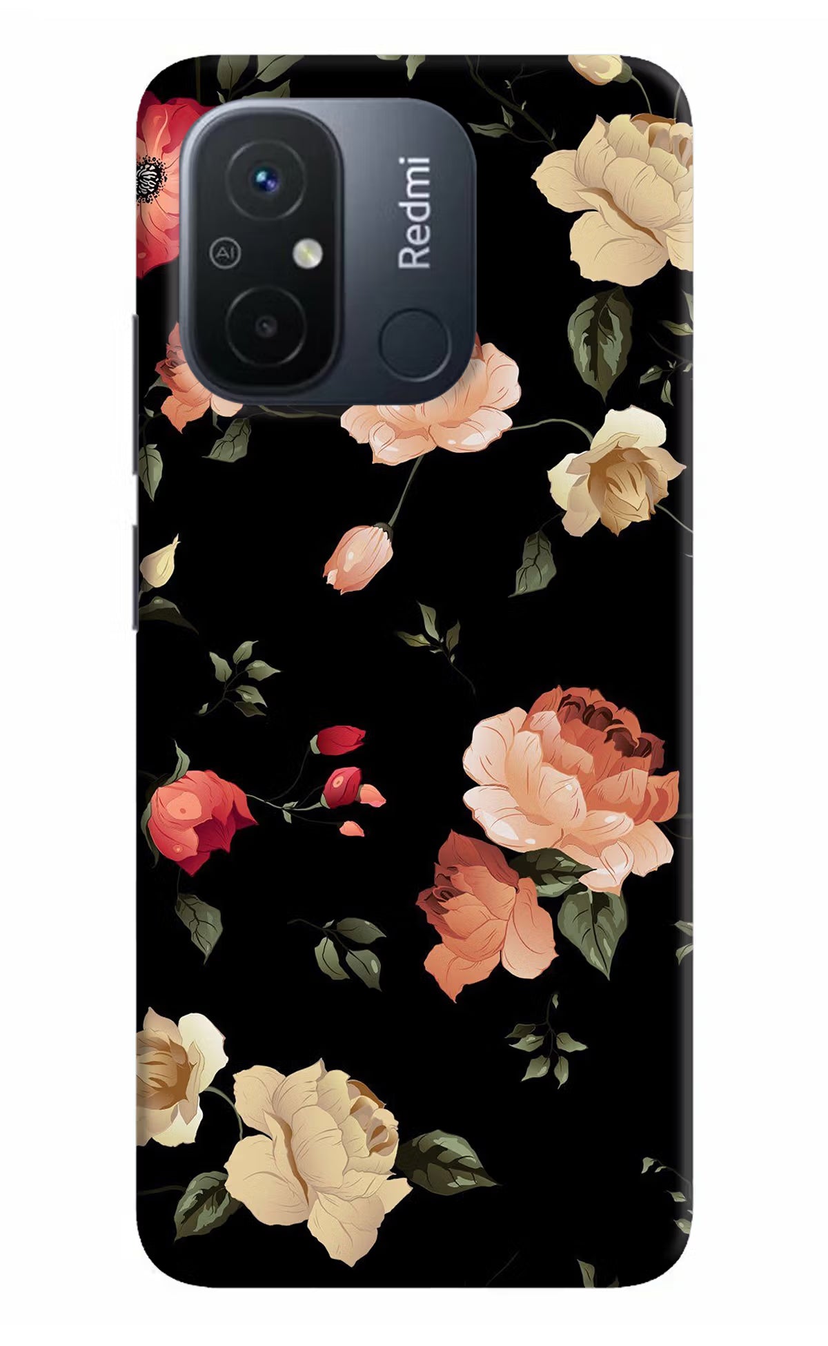 Flowers Redmi 12C Hard Case Back Cover by Casekaro