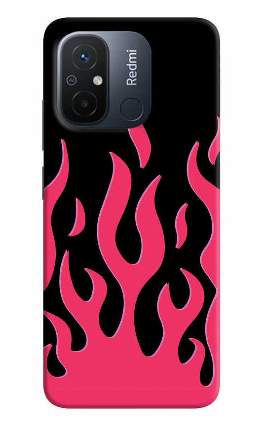 Fire Flames Redmi 12C Hard Case Back Cover by Casekaro