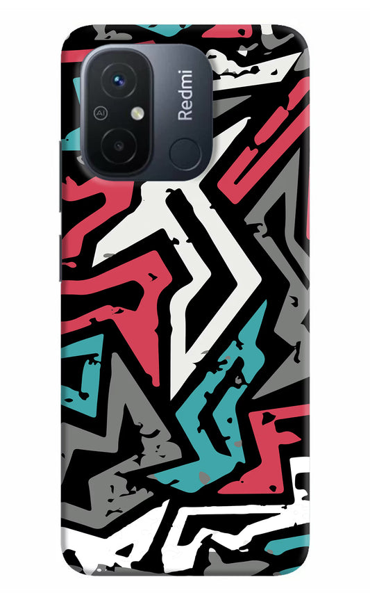 Geometric Graffiti Redmi 12C Hard Case Back Cover by Casekaro