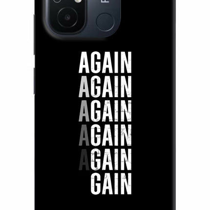 Again Again Gain Redmi 12C Hard Case Back Cover by Casekaro