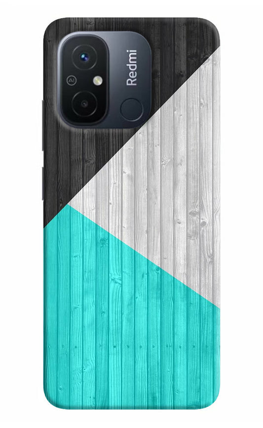 Wooden Abstract Redmi 12C Hard Case Back Cover by Casekaro