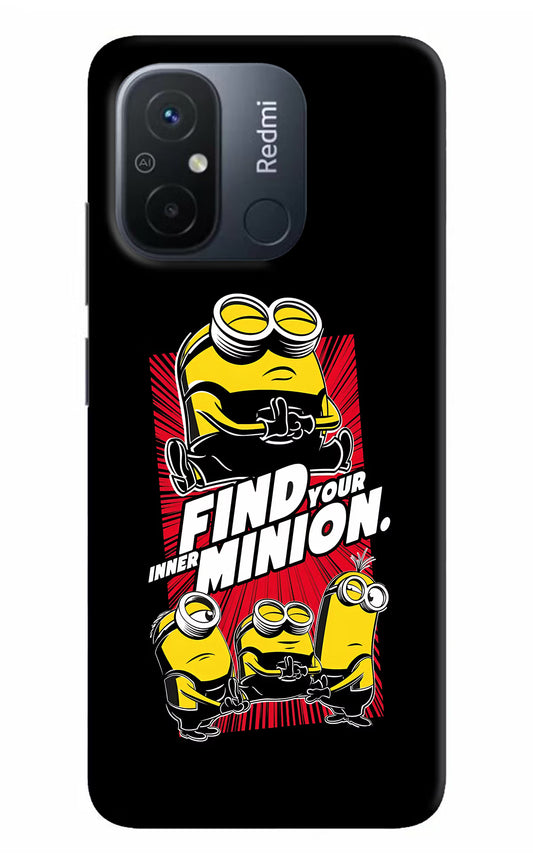 Find your inner Minion Redmi 12C Hard Case Back Cover by Casekaro