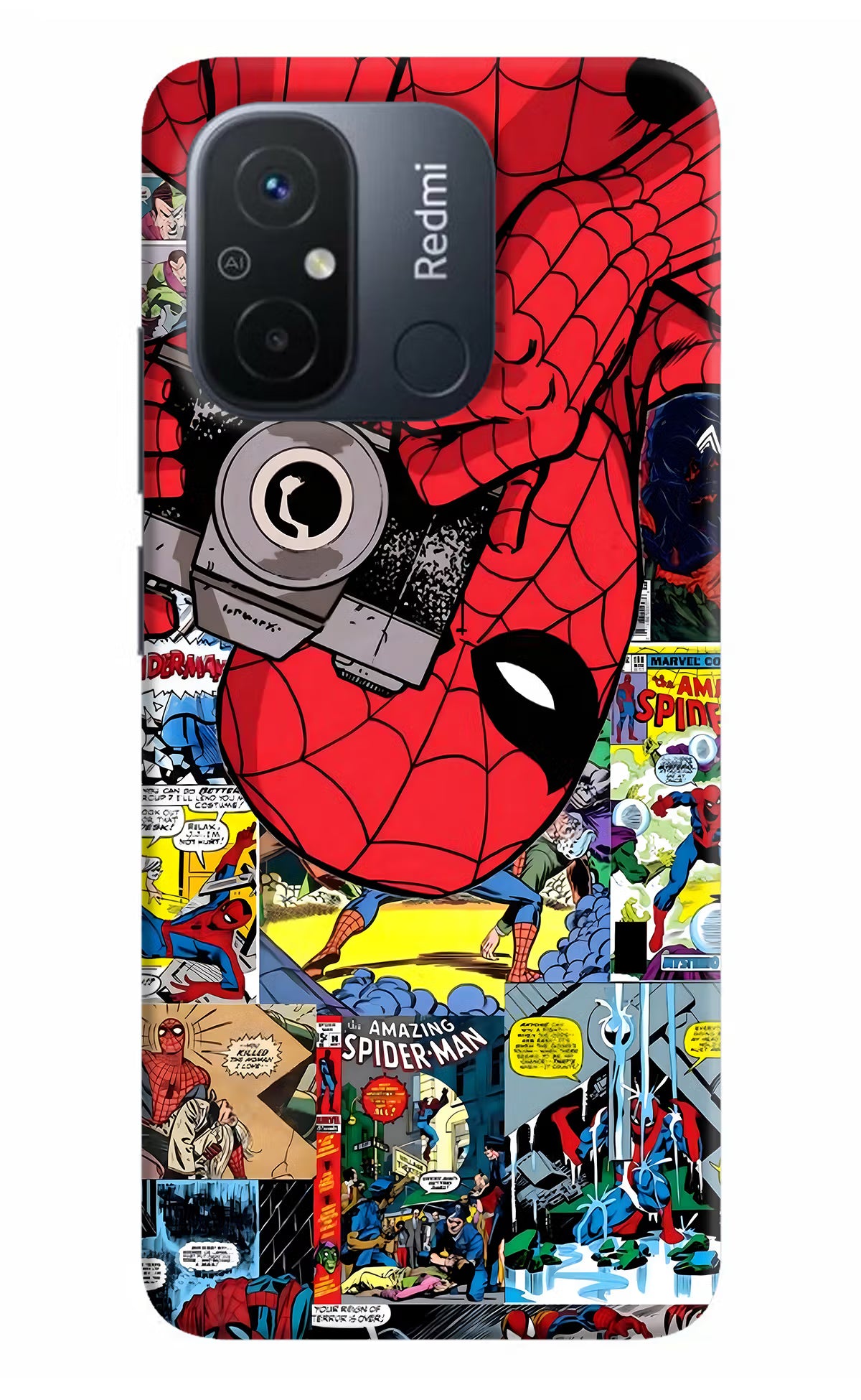 Spider Man Redmi 12C Hard Case Back Cover by Casekaro