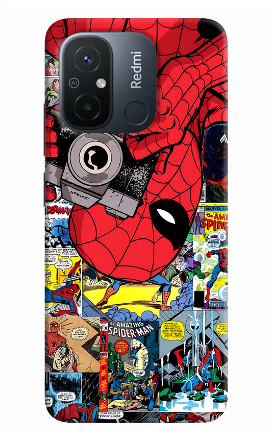 Spider Man Redmi 12C Hard Case Back Cover by Casekaro