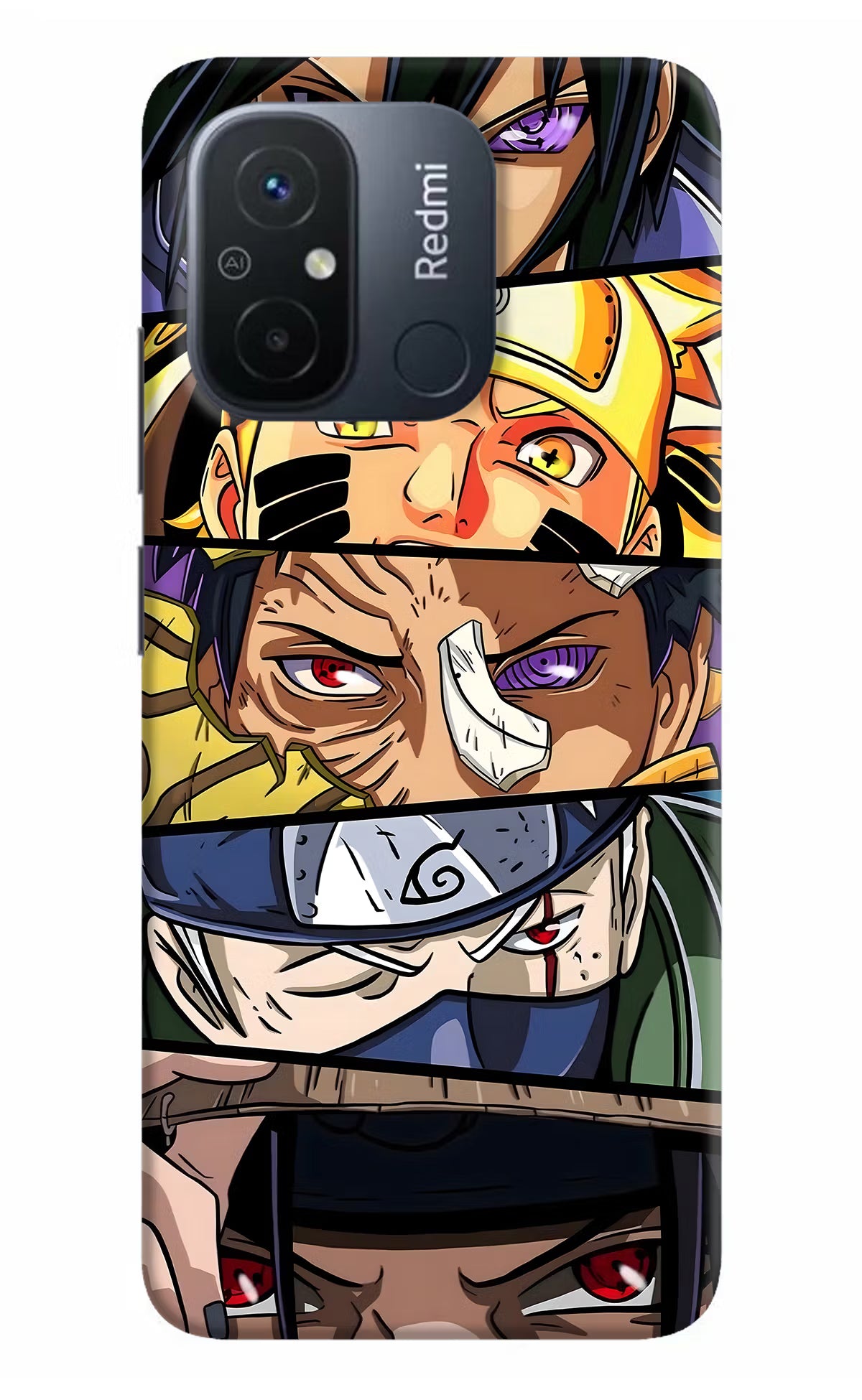 Naruto Character Redmi 12C Hard Case Back Cover by Casekaro