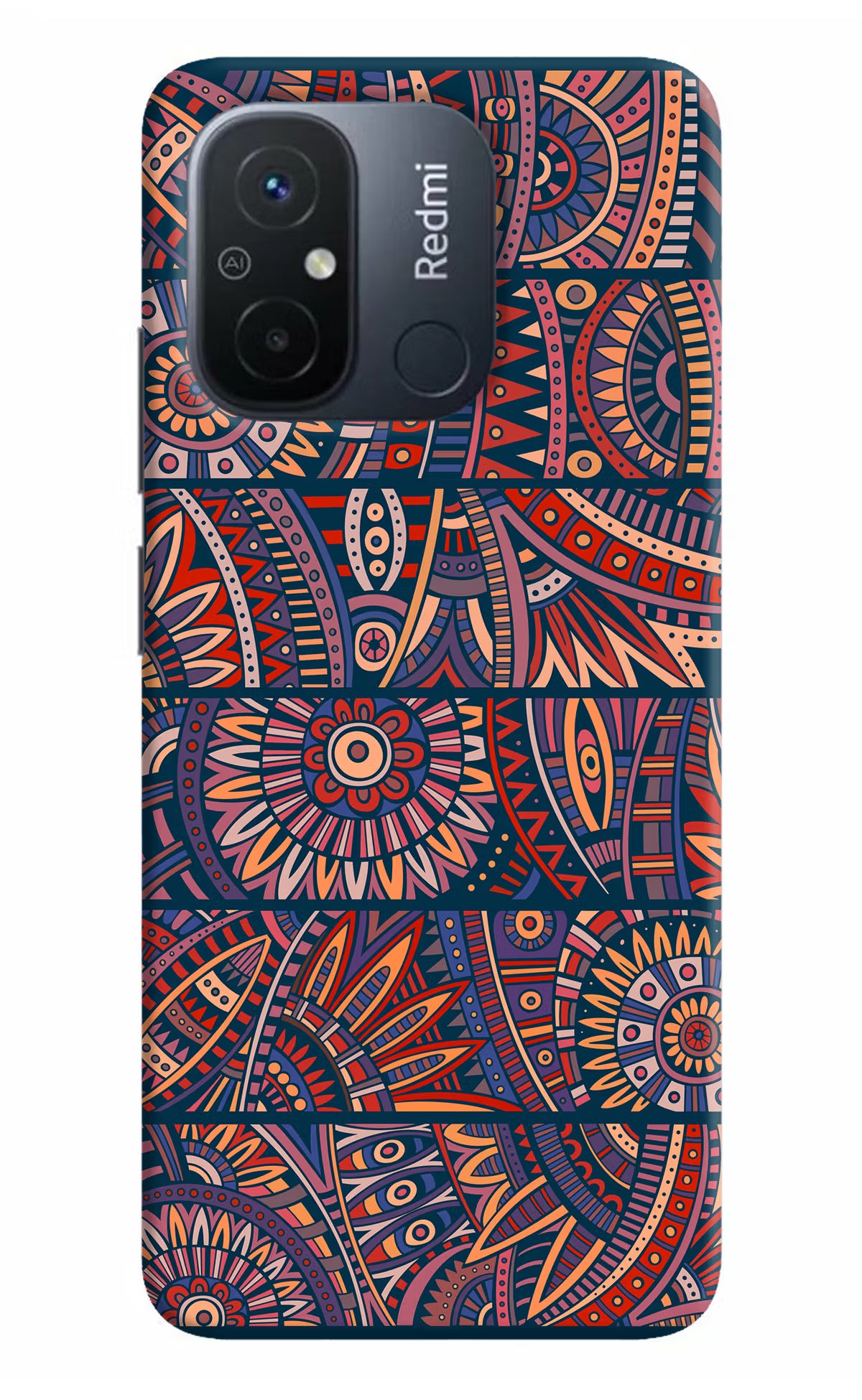 African Culture Design Redmi 12C Hard Case Back Cover by Casekaro