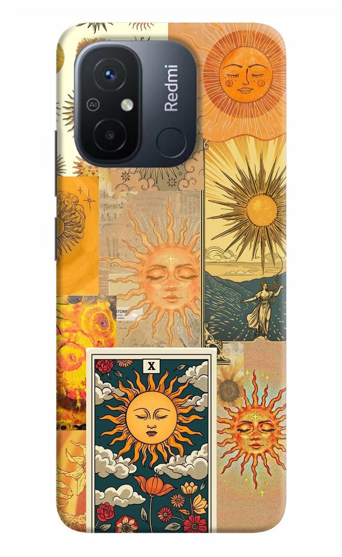 Sun Redmi 12C Hard Case Back Cover by Casekaro