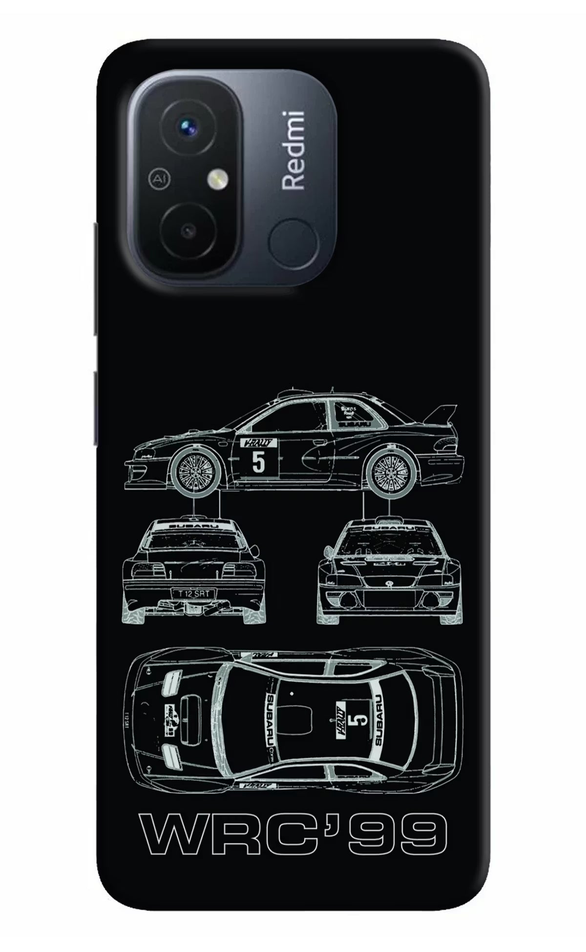 WRC'99 Redmi 12C Hard Case Back Cover by Casekaro