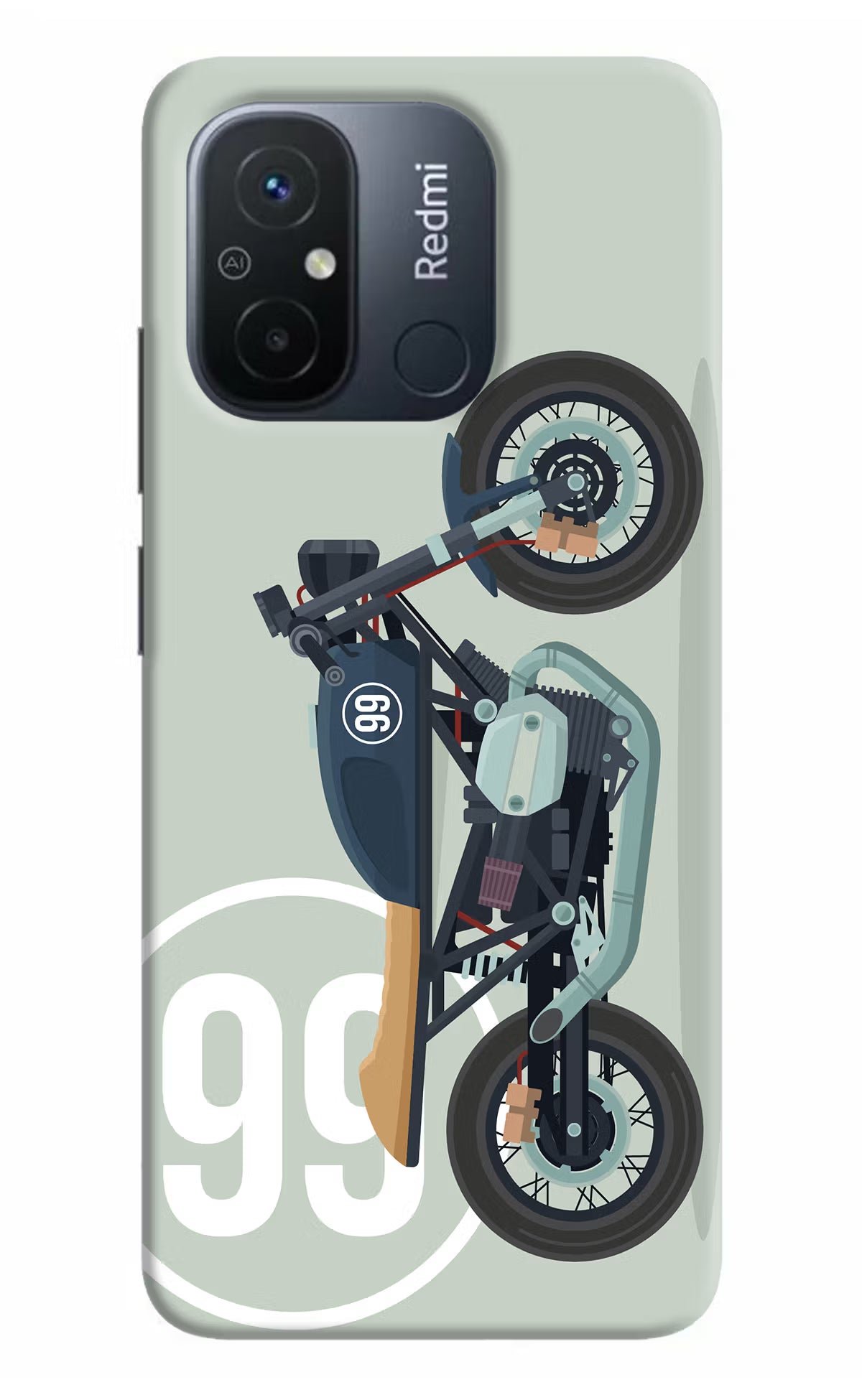 Classic Cafe Racer 99 Redmi 12C Hard Case Back Cover by Casekaro