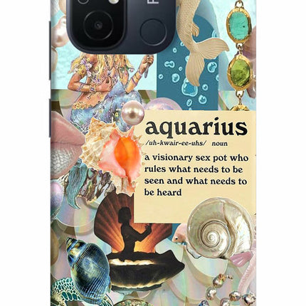 Aquarius Zodiac Redmi 12C Hard Case Back Cover by Casekaro