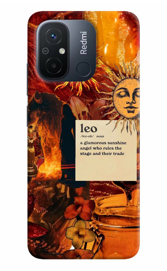Leo Zodiac Redmi 12C Hard Case Back Cover by Casekaro