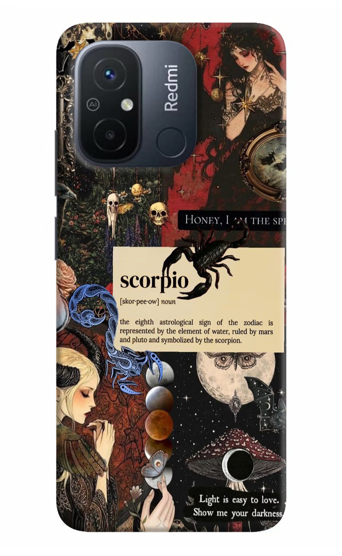 Scorpio Zodiac Redmi 12C Hard Case Back Cover by Casekaro