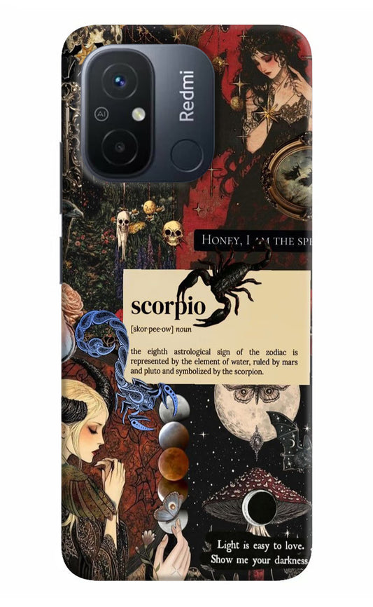 Scorpio Zodiac Redmi 12C Hard Case Back Cover by Casekaro