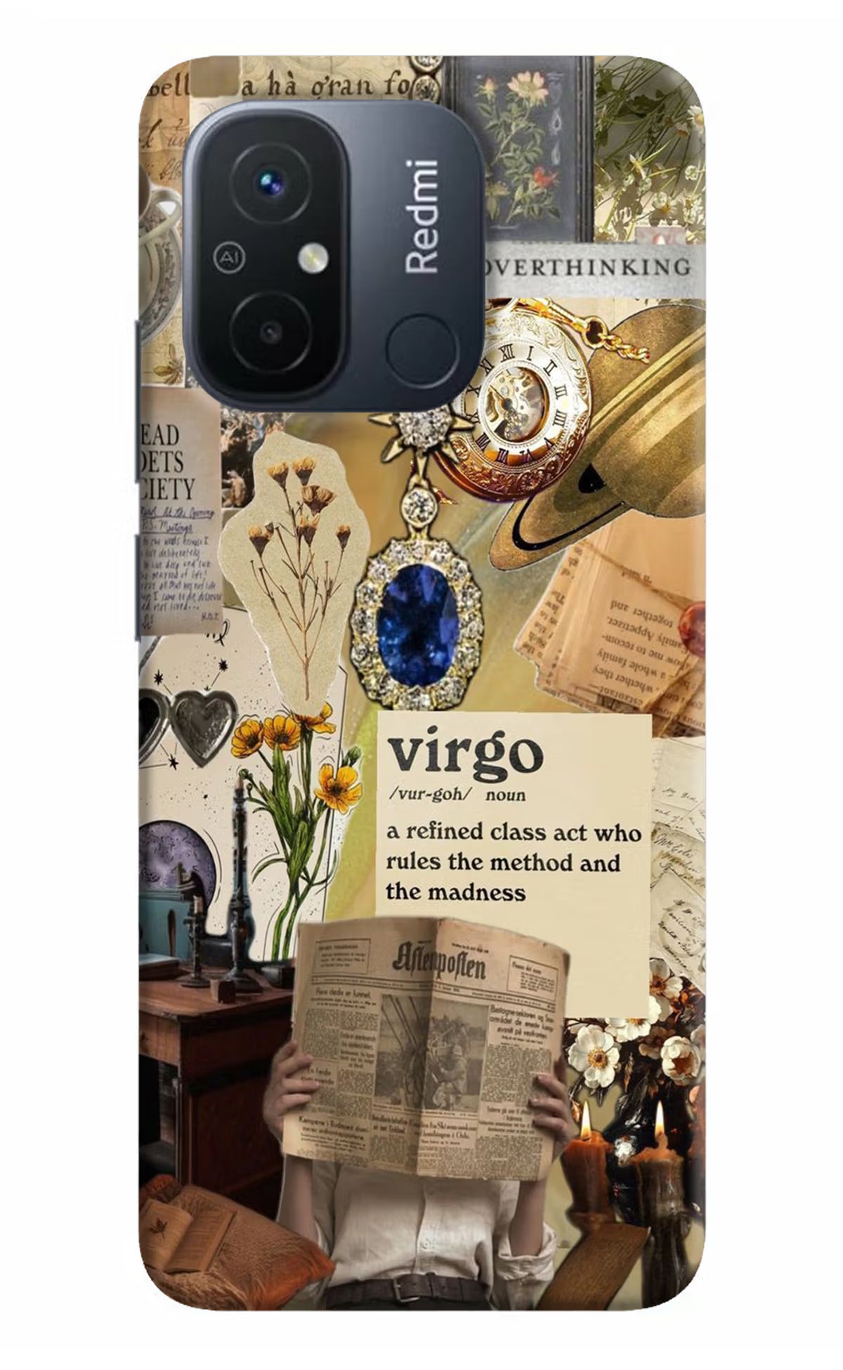 Virgo Zodiac Redmi 12C Hard Case Back Cover by Casekaro