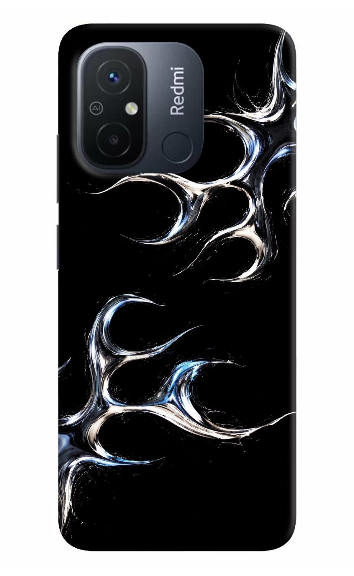 Chrome Tribal Redmi 12C Hard Case Back Cover by Casekaro