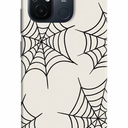 Spider Web Redmi 12C Hard Case Back Cover by Casekaro