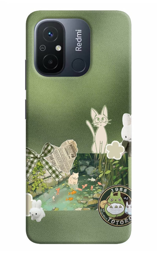 Aesthetic anime Redmi 12C Hard Case Back Cover by Casekaro