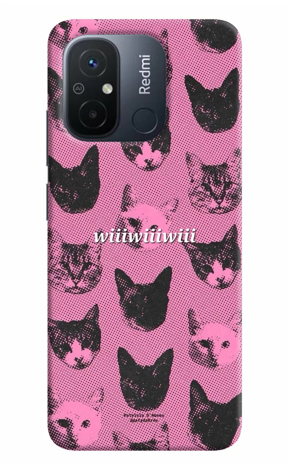 Pink Cats Redmi 12C Back Cover