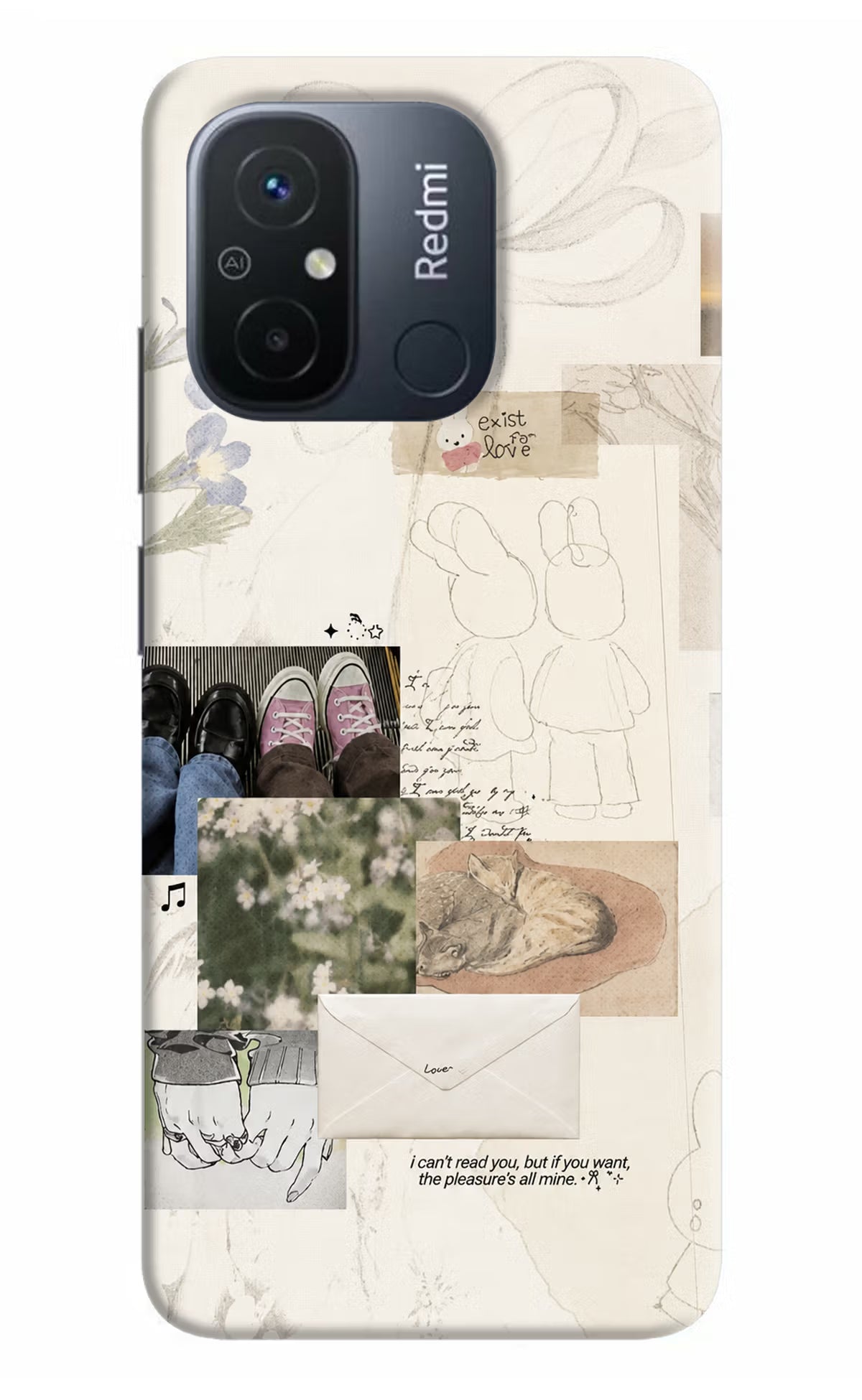 Soft Aesthetic Redmi 12C Back Cover
