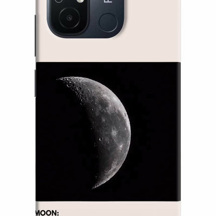 Moon Phase Redmi 12C Hard Case Back Cover by Casekaro