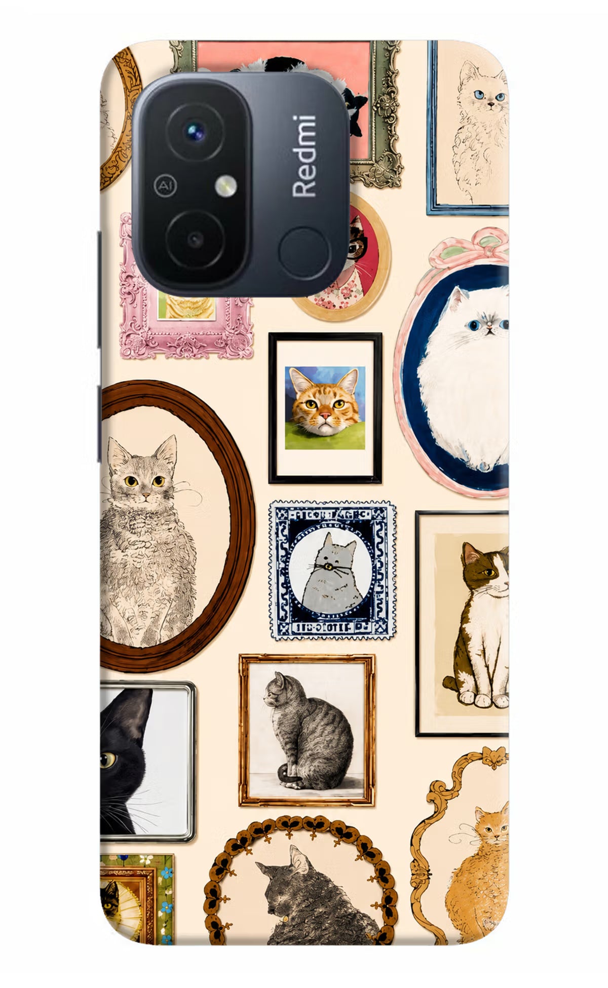 Mirror Cats Redmi 12C Back Cover
