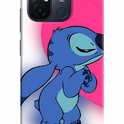 Stitch Hug Redmi 12C Hard Case Back Cover by Casekaro