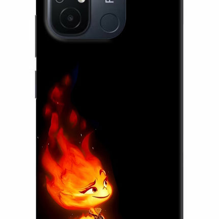 Ember Flame Redmi 12C Hard Case Back Cover by Casekaro