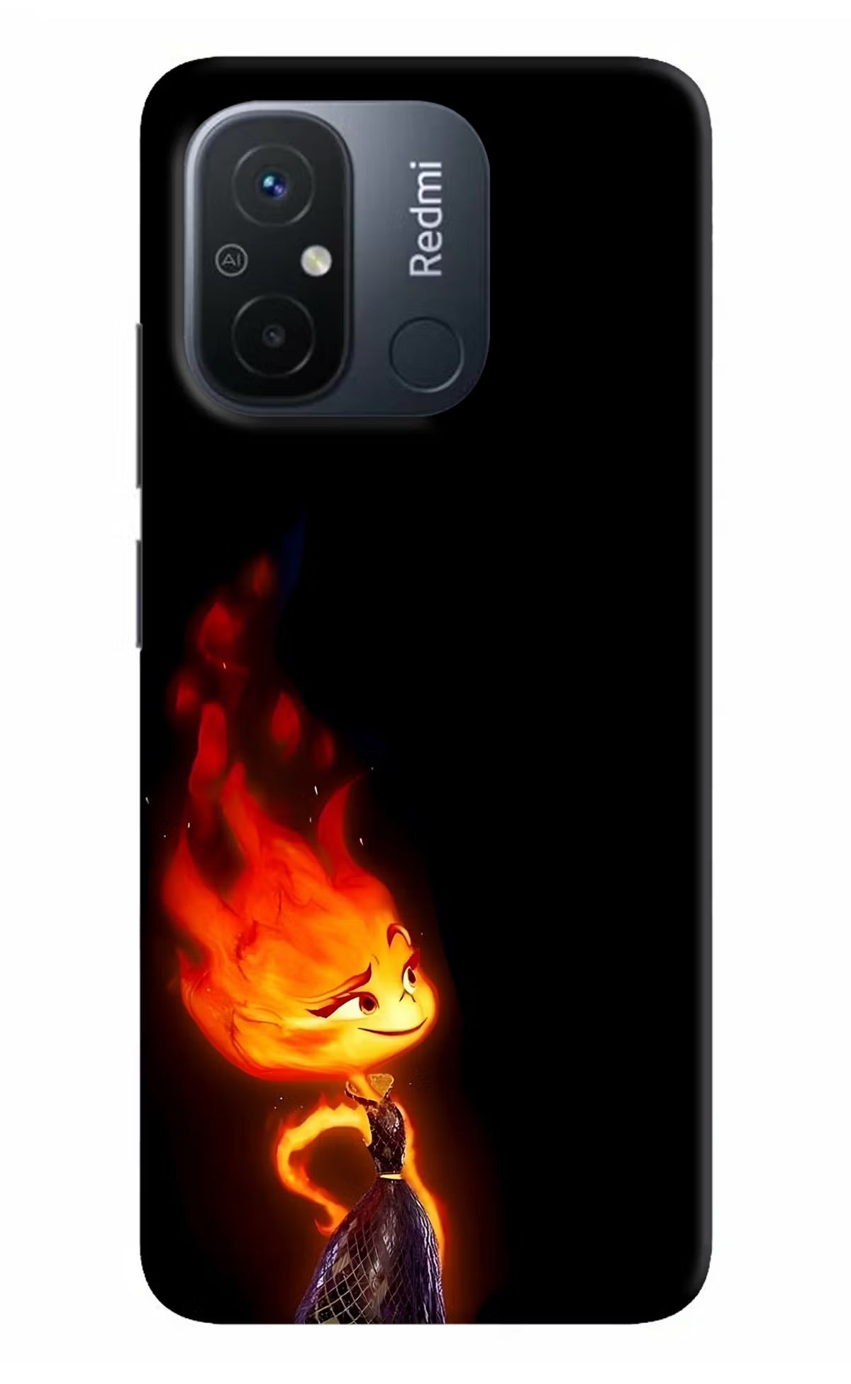 Ember Flame Redmi 12C Hard Case Back Cover by Casekaro