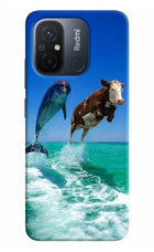 Dolphin vs Cow Redmi 12C Hard Case Back Cover by Casekaro