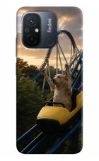 Rollercoaster Dog Redmi 12C Hard Case Back Cover by Casekaro