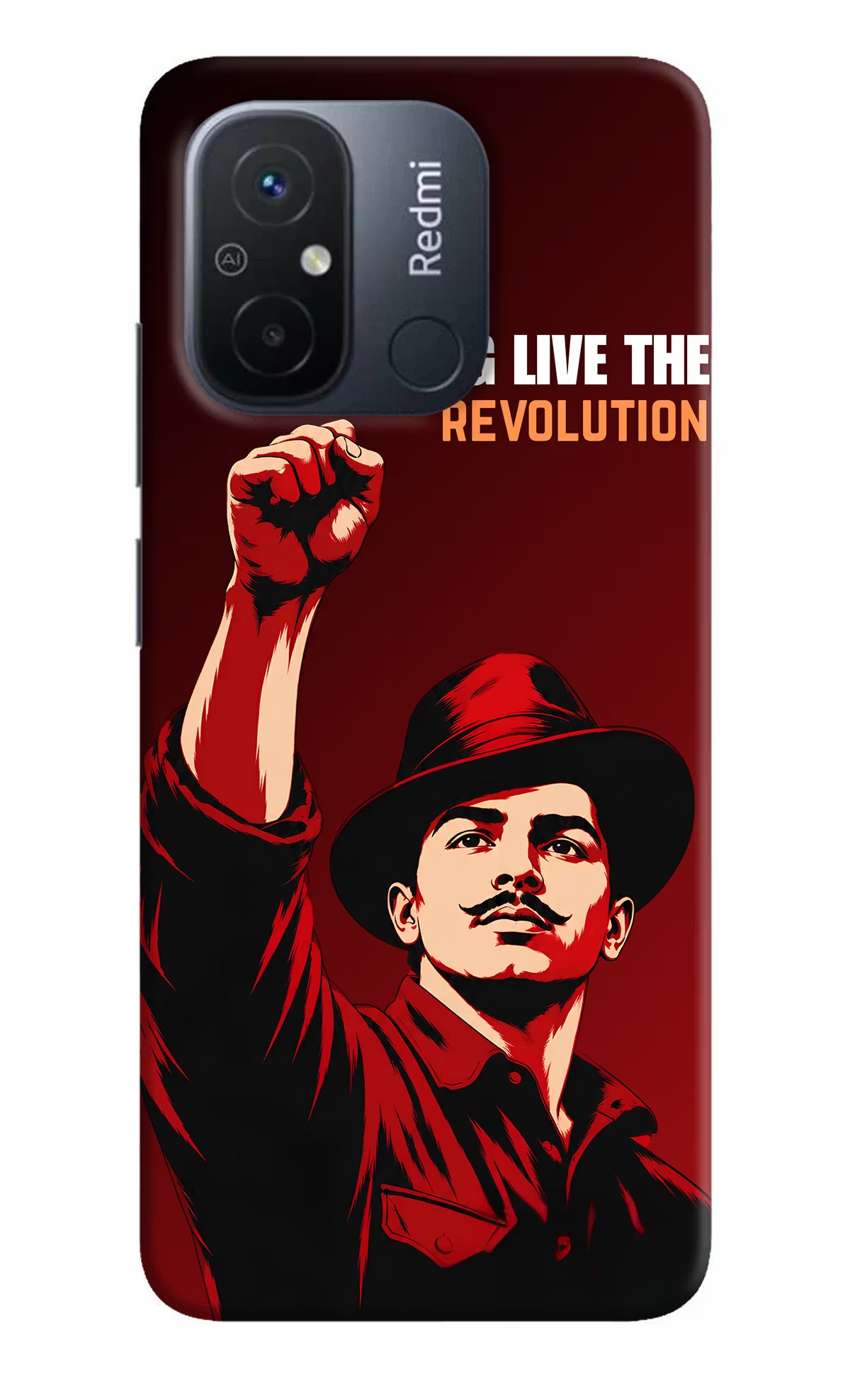 Bhagat Singh Revolution Redmi 12C Back Cover