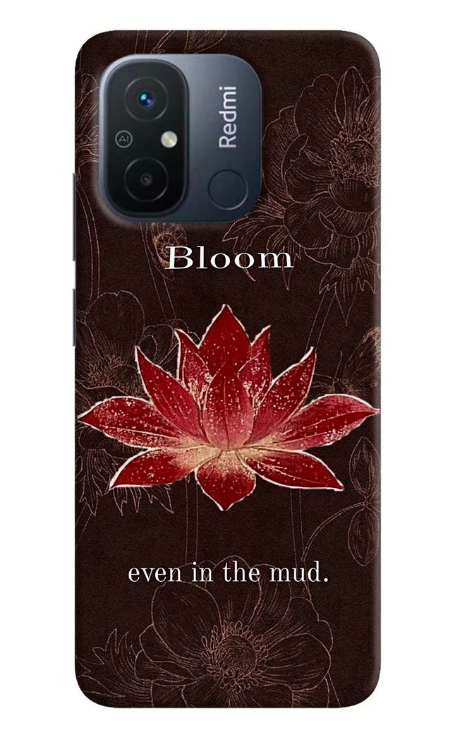 Bloom Redmi 12C Hard Case Back Cover by Casekaro