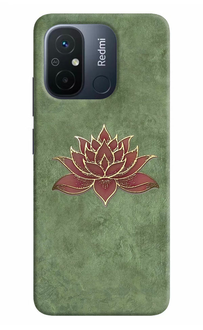 Lotus Grace Redmi 12C Hard Case Back Cover by Casekaro